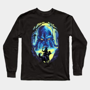 Cthulhu Dungeon Bossfight Long Sleeve T-Shirt